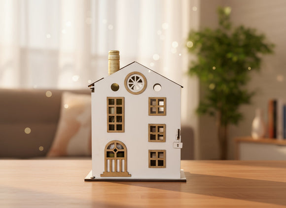 Weingeschenk für Weinliebhaber – elegantes Deko Haus als liebevolles Mitbringsel