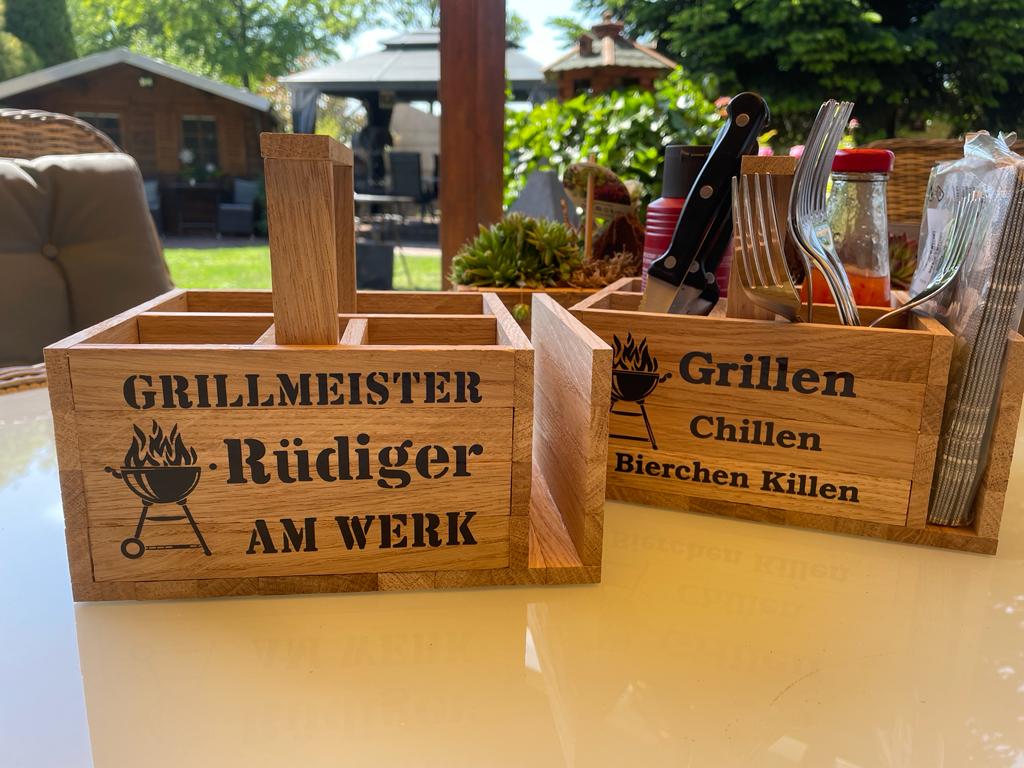 grill gesBesteck-Grillutensilienhalter für die perfekte Organisation beim Grillen.chenke