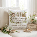 Geschenk 41. Hochzeitstag – personalisiertes Kissen zur Birkenhochzeit mit Namen und Datum