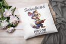 Schultüte Geschenk: Fuchs-Kissen mit Namen Anton