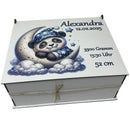 liebevoll gestaltete Erinnerungskiste Panda für Jungen und Mädchen