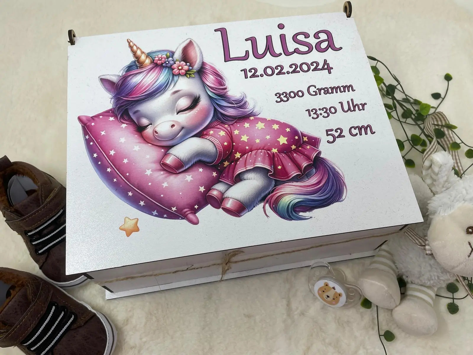 Geburtstagsgeschenk Mädchen mit Einhorn