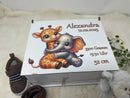 Babybox zur Geburt mit Name, Datum, Uhrzeit, Gewicht