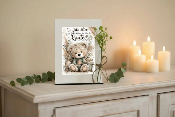 Geburtstagsgeschenk Rahmen mit Vase für Geldschein