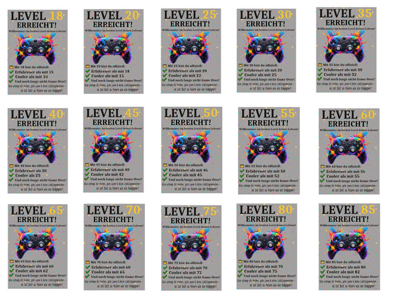 Geldgeschenk-Rahmen zum 30. Geburtstag mit austauschbarer Karte und Glasröhrchen

