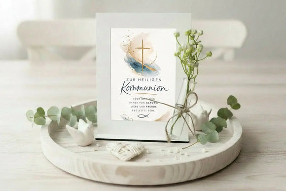 Geschenk zur Heiligen Kommunion dekorativer Bilderrahmen