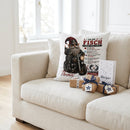 Fische Mann Geschenk mit coolem Biker Gnom und Motorrad