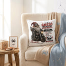Geschenk für Krebs Mann – individuelles Sternzeichen Kissen mit Wunschname, Geburtsdatum und Biker Motiv