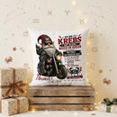 Kissen Sternzeichen Krebs für Männer mit Biker Gnom, typischen Krebs Eigenschaften und Personalisierung
