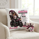 Biker Geschenk für Jungfrau Frau – individuelles Frauen Kissen mit Motorrad Motiv, Name und Geburtsdatum