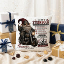 Personalisiertes Kissen Sternzeichen Steinbock mit Name und Geburtsdatum als besonderes Geschenk für Männer