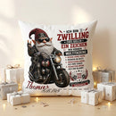 Zwilling Mann Geschenk mit coolem Biker Gnom und Motorrad auf personalisiertem Kissen zum Geburtstag