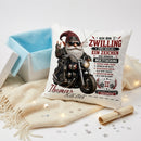 Geschenk Sternzeichen Zwilling Mann – personalisiertes 40 x 40 cm Kissen für Biker und Motorradfans