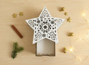 Geschenkbox Holz Sternform – stilvolle Verpackung für Weihnachten oder kleine Geschenke
