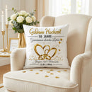 Personalisiertes Jubiläumskissen Goldene Hochzeit für 50 Jahre Liebe und Zusammenhalt