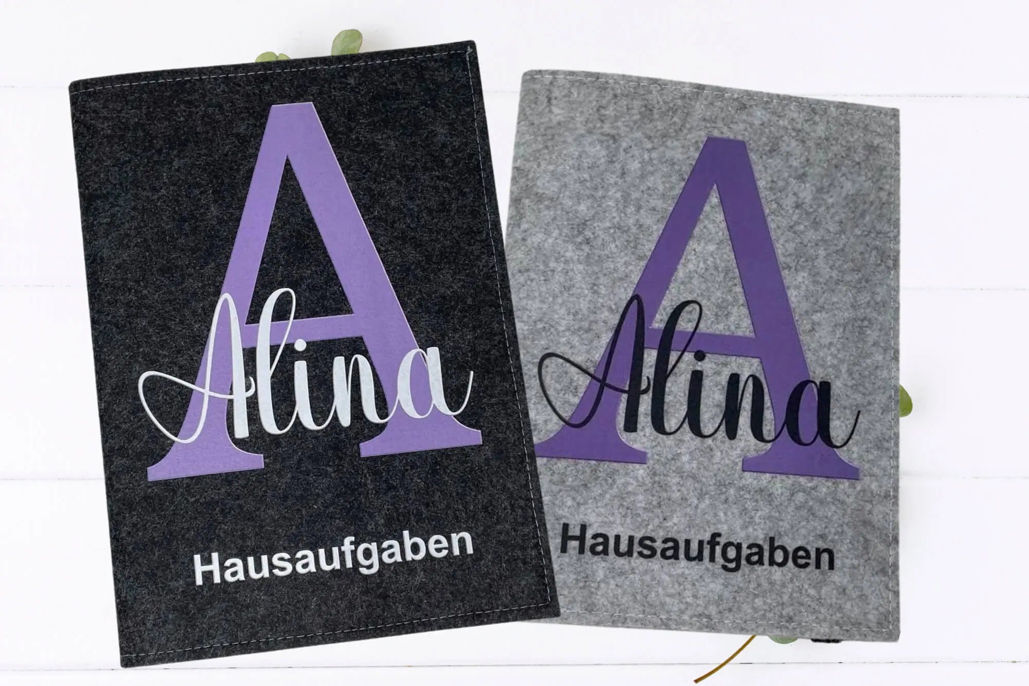 Stilvolle Hausaufgabenhülle mit modernem Design und liebevollen Details.