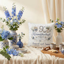 Keramikhochzeit Kissen personalisiert als romantisches Hochzeitsjubiläum Geschenk