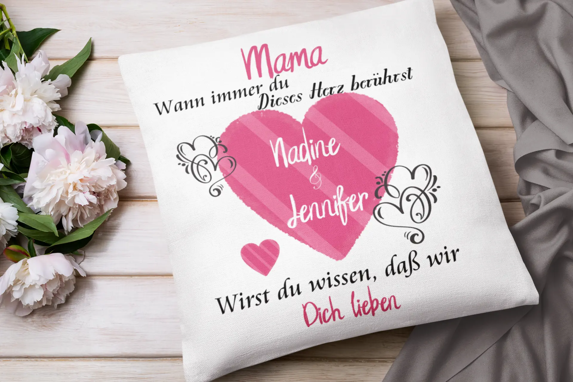 Kissen Mama geschenk mit Namen | Geburtstagsgeschenk Mama | Muttertags Geschenke Personalisiert