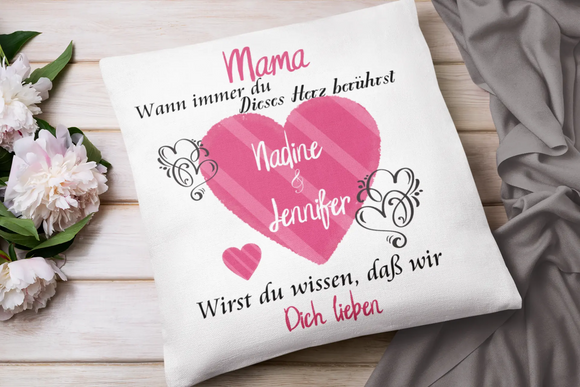 Kissen Mama geschenk mit Namen | Geburtstagsgeschenk Mama | Muttertags Geschenke Personalisiert Fadensalat-shop