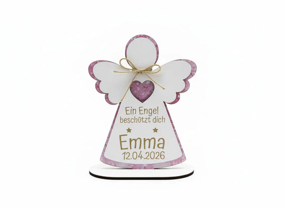 Engel personalisiert mit Name hochwertiges Geschenk für Kinder