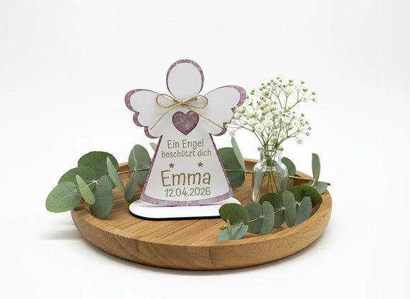 Engel mit Name personalisiert Dekoration Kinderzimmer