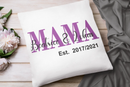 Mama Kissen personalisiert mit Namen und Est.-Jahren