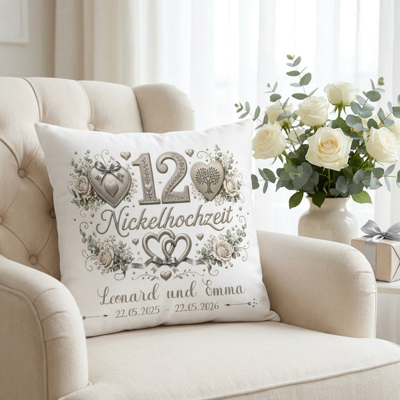Romantisches Geschenk zur Nickelhochzeit mit individueller Personalisierung