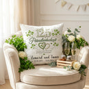 Personalisiertes Geschenk zur Petersilienhochzeit mit Herzen und Petersilienblättern