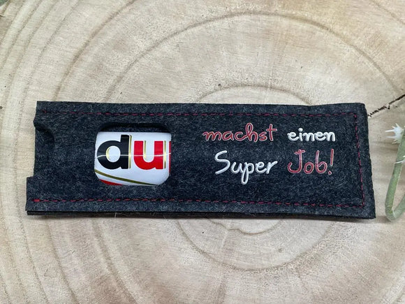 Kreatives Dankeschön für Kollegen oder Kollegin – Hülle für kleinen Riegel