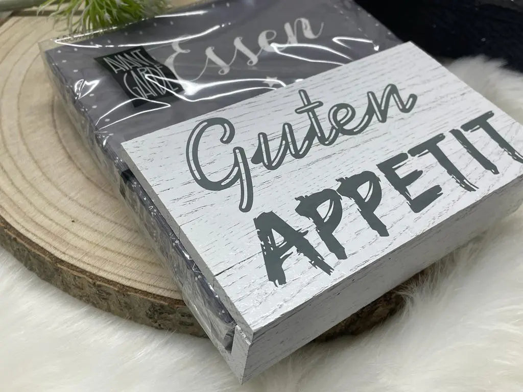 aufbewahrung servietten Serviettenhalter mit Spruch Holz – Geschenk zur Einladung