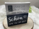 Serviettenhalter mit spruch Holz |Servietten ständer aufbewahrung servietten | Mitbringsel zur Einladung | Geschenkidee gartenparty essen geschenk |Einladung essen Geschenke Fadensalat-shop