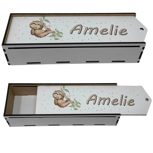 Individuelle Stiftebox aus Holz für Kinder, ideal zur Einschulung oder als Geschenk