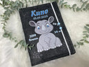U Heft Hülle Filz Personalisiert | Impfpass Nashorn | untersuchungsheft hülle Geschenk Geburt | Junge Mädchen taufe Fadensalat-shop