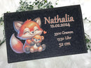Individuell bedruckte Windeltaschen mit Babyname und süßem Fuchs-Design