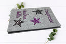 Einschulungsgeschenk: Zeugnismappe mit Namen & Sternendesign