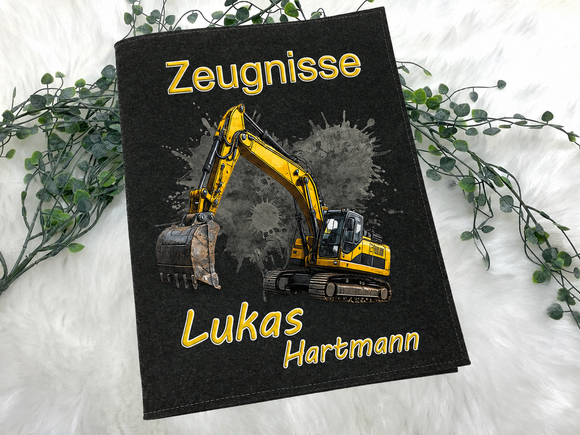 Zeugnismappe Einschulung Junge mit personalisiertem Namen