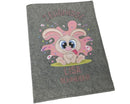 Zeugnismappe mit Namen - Mädchen und Jungen - Personalisiert Filz A4 Lustiger Hase - Dokumenten Urkunden Mappe Kinder - Hefter Zeugnisse - Sichtbuch Fadensalat-shop