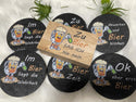 Filzuntersetzer Rund Bier | Filz Untersetzer Geschenk Papa | Bier Geschenk für Männer