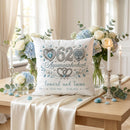 Geschenk für Ehepaar zur Aquamarinhochzeit personalisiert mit Datum