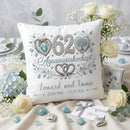 Hochzeitsjubiläum Geschenk Aquamarinhochzeit mit Namen und Datum