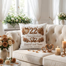 Geschenk zum 22. Hochzeitstag mit edlem Bronze-Design und Namen des Ehepaares