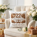 Romantisches Geschenk zur Bronzehochzeit mit individueller Personalisierung