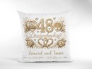 Diademhochzeit Kissen personalisiert als hochwertiges Hochzeitsjubiläum Geschenk