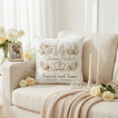 Geschenk 14. Hochzeitstag – personalisiertes Kissen zur Elfenbeinhochzeit mit Herzen und Namen