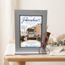 Geschenk zum Führerschein mit blauem Auto, Reisegepäck und Allzeit gute Fahrt