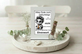 Geldgeschenk zum Geburtstag Bilderrahmen mit Vase