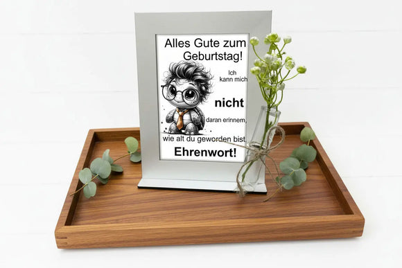 Geschenkidee Geburtstag dekorativer Geldschein Rahmen