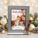 Geschenkidee Weihnachten für Wünsche und Träume mit Glasröhrchen für einen Geldschein