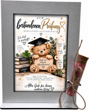 Geschenk zur bestandenen Prüfung mit Teddy und Botschaft Du hast es geschafft