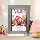 Geldgeschenk Geburtstag für Mama mit liebevollem Blumenmotiv und Geldröhrchen